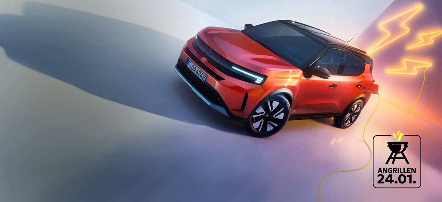 Ein Bild des beworbenen Opel Frontera in Kanyon Orange.